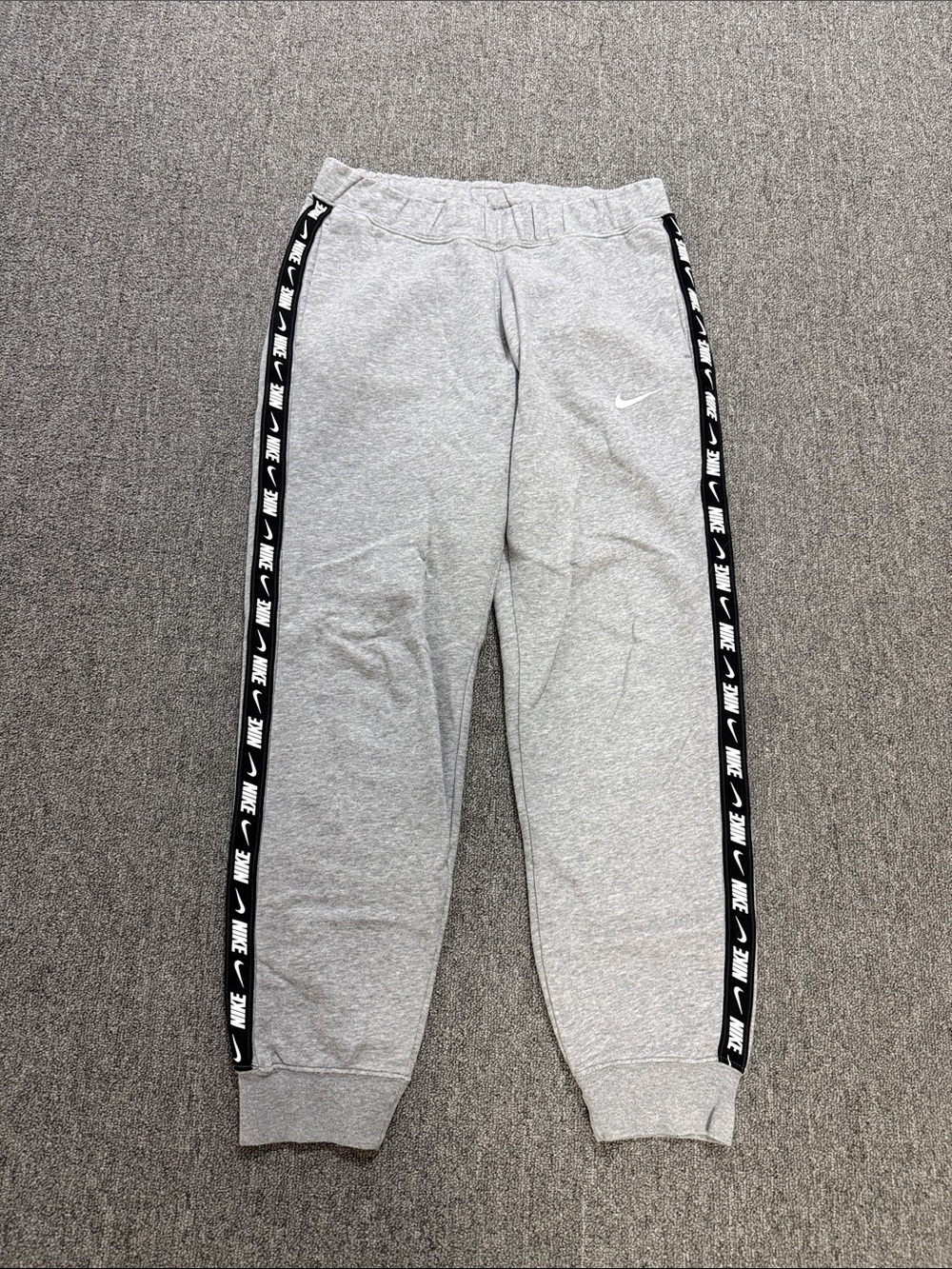 Women’s Grey Joggers with Black Logo Tape